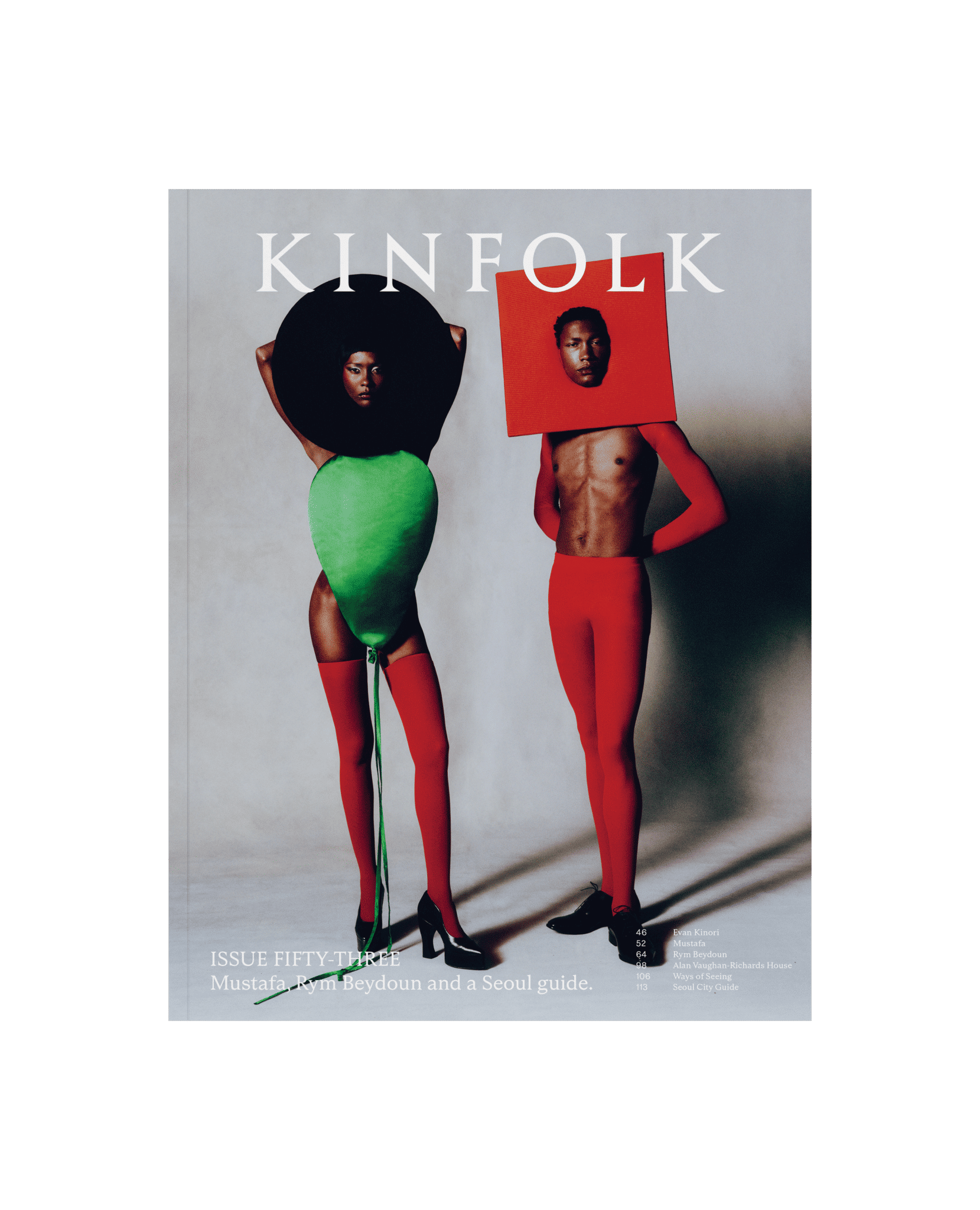 מגזין Kinfolk גיליון 53 - עטיפה קדמית, הפקת אופנה צבעונית