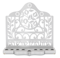 חנוכיית אלומיניום ציפוי זהוב/כסוף רימונים